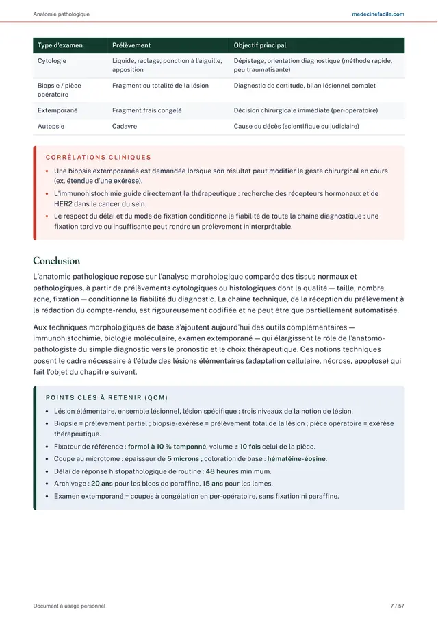 Anatomie pathologique — page 7