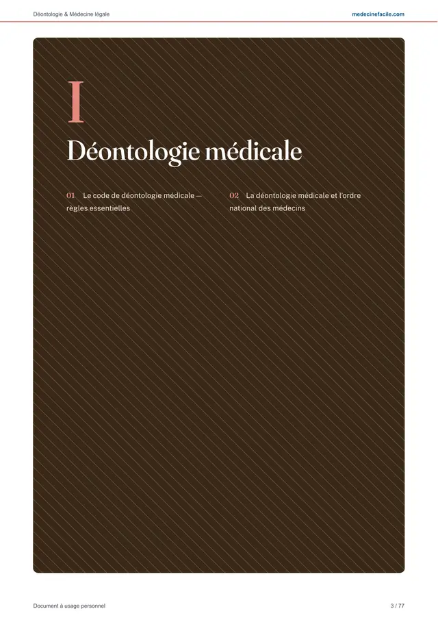 Médecine légale et déontologie — page 3