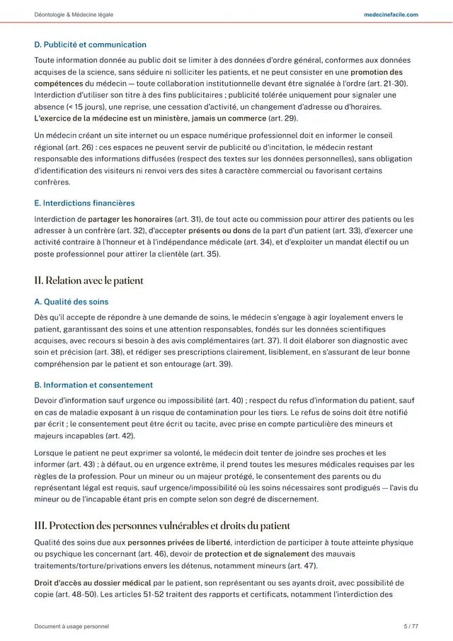 Médecine légale et déontologie — page 5
