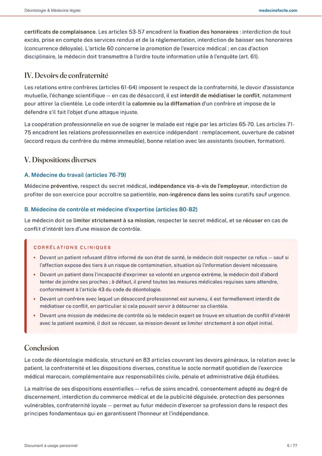 Médecine légale et déontologie — page 6